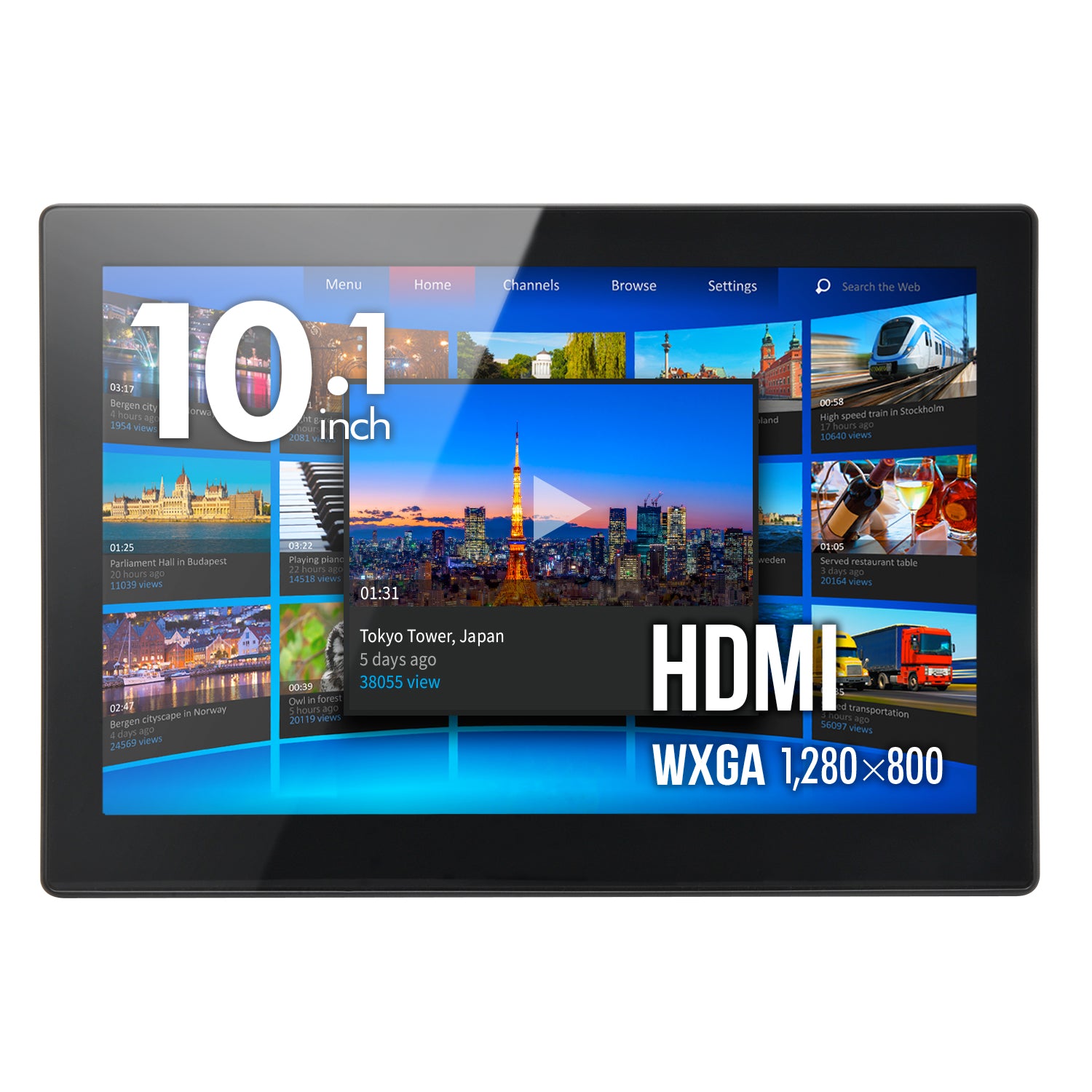 10.1インチマルチタッチ対応 HDMIモニター plus one Touch [LCD